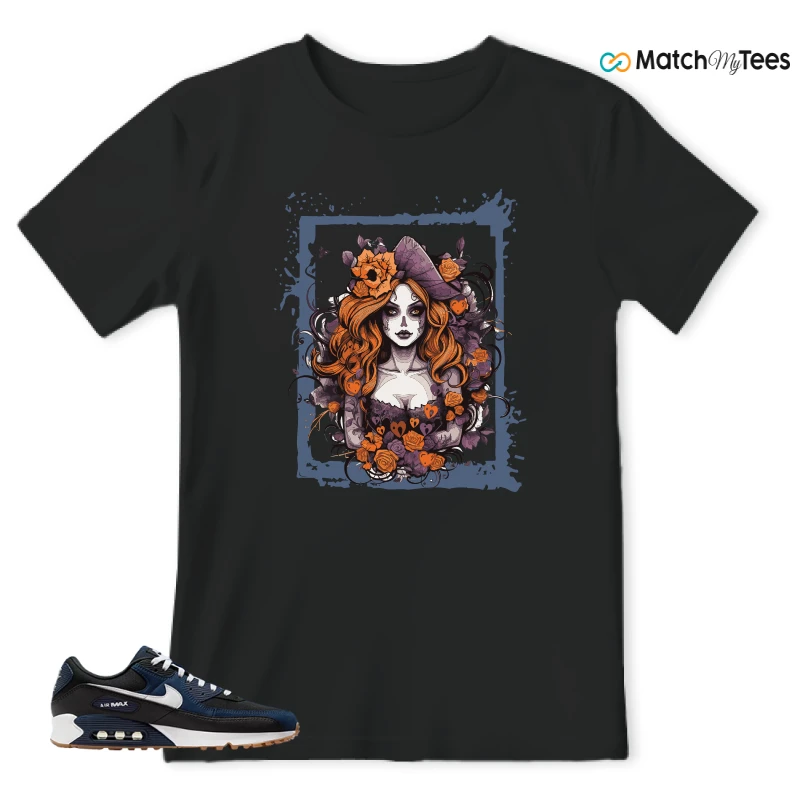 NIKE AIR MAX 90 MIDNIGHT NAVY GUM SNEAKER Matching Tees t-shirt
