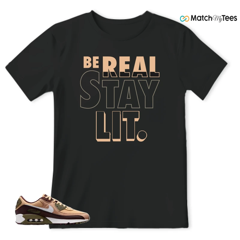 NIKE AIR MAX 90 SESAME EARTH SNEAKER Matching Tees t-shirt