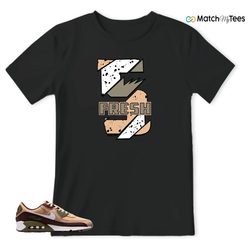 NIKE AIR MAX 90 SESAME EARTH SNEAKER Matching Tees t-shirt