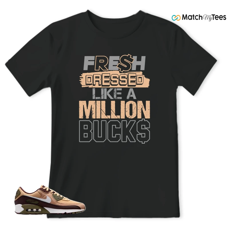 NIKE AIR MAX 90 SESAME EARTH SNEAKER Matching Tees t-shirt