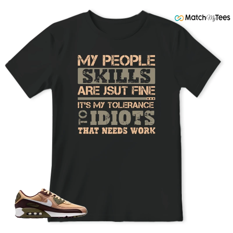 NIKE AIR MAX 90 SESAME EARTH SNEAKER Matching Tees t-shirt