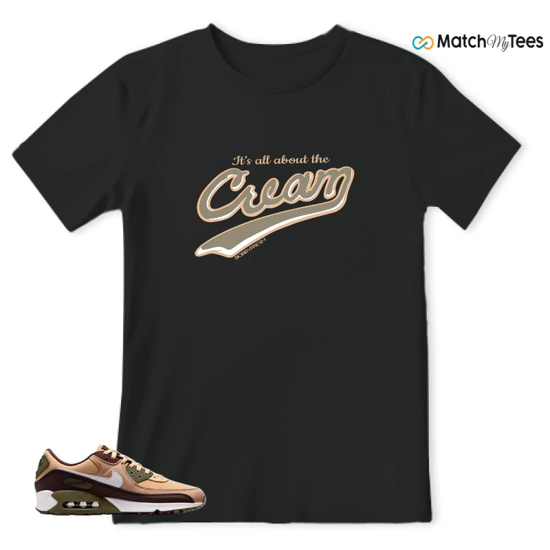 NIKE AIR MAX 90 SESAME EARTH SNEAKER Matching Tees t-shirt