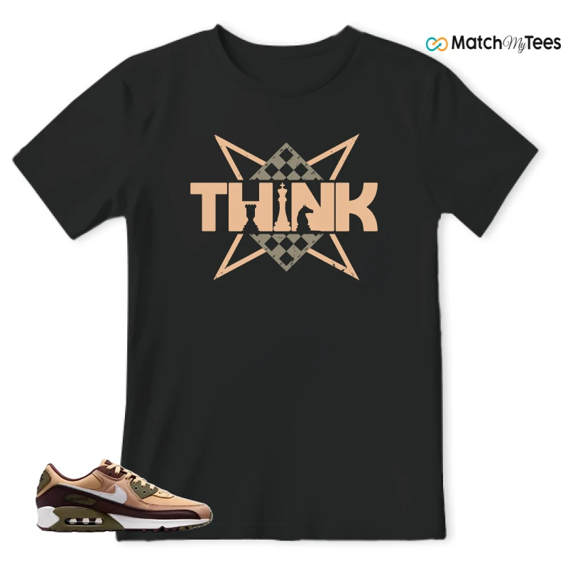 NIKE AIR MAX 90 SESAME EARTH SNEAKER Matching Tees T-shirt for Men