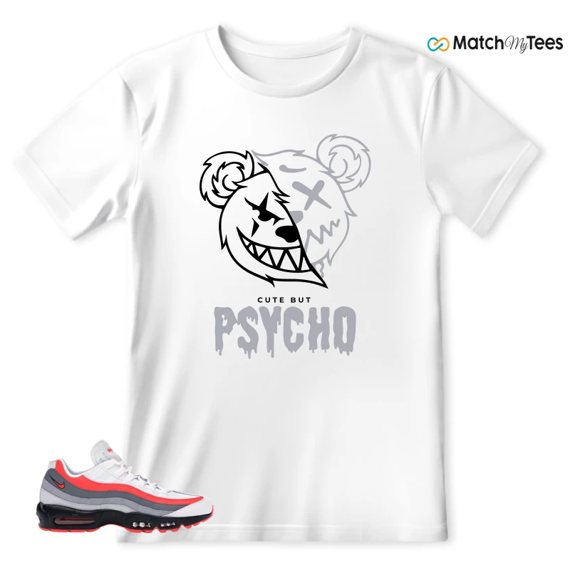 Psycho Teddy White matching T-shirt T-shirt