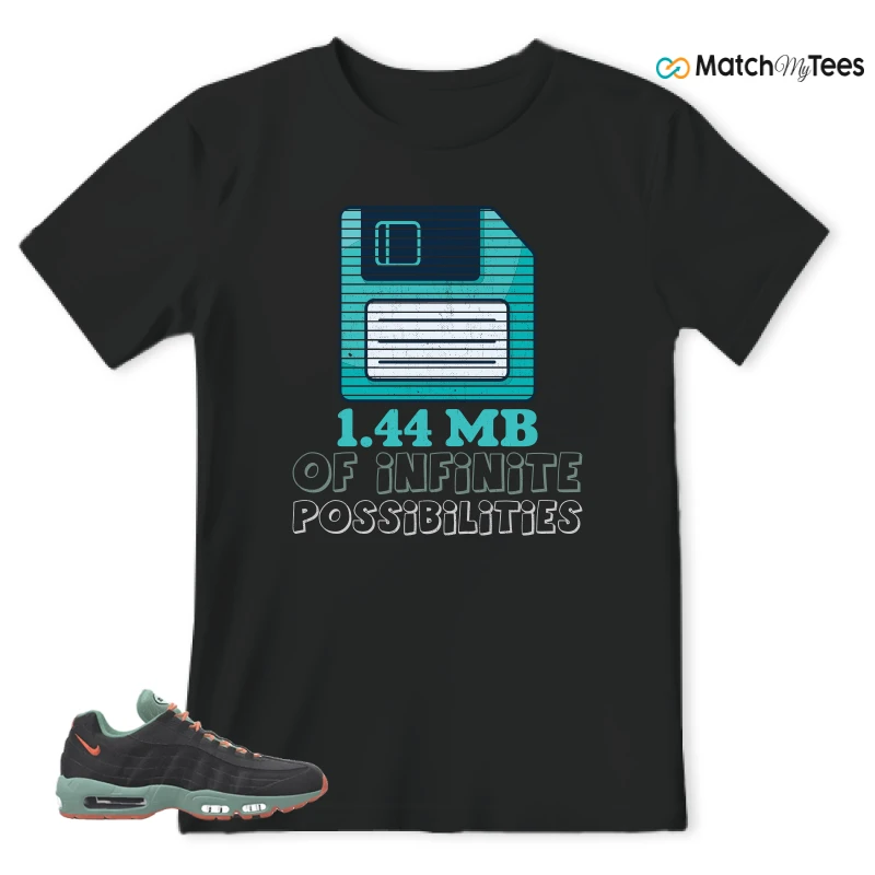 NIKE AIR MAX 95 BY YOU BLACK STEAM SNEAKER Matching Tees t-shirt