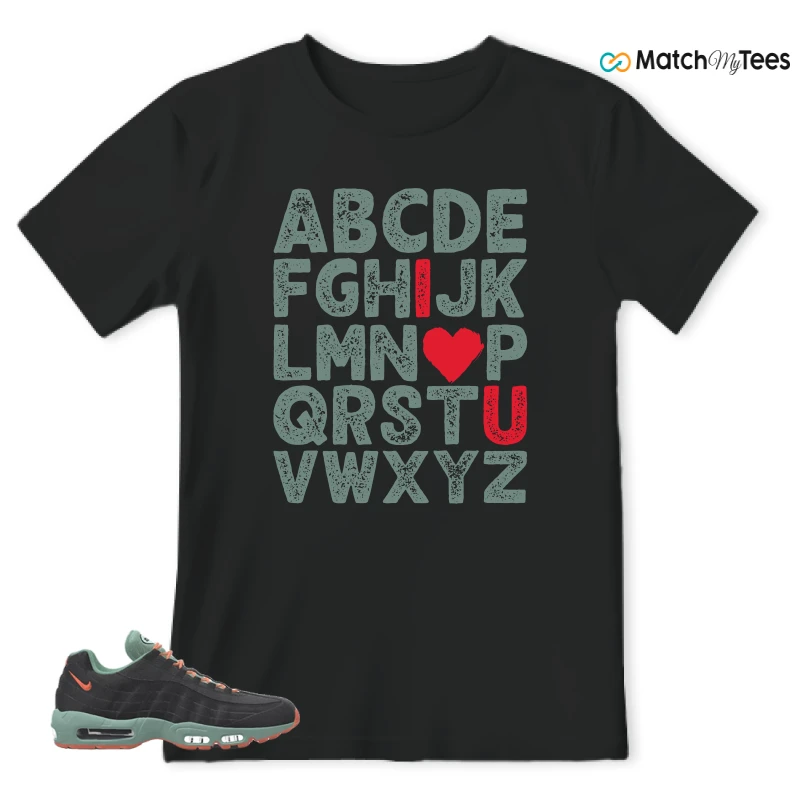 NIKE AIR MAX 95 BY YOU BLACK STEAM SNEAKER Matching Tees t-shirt