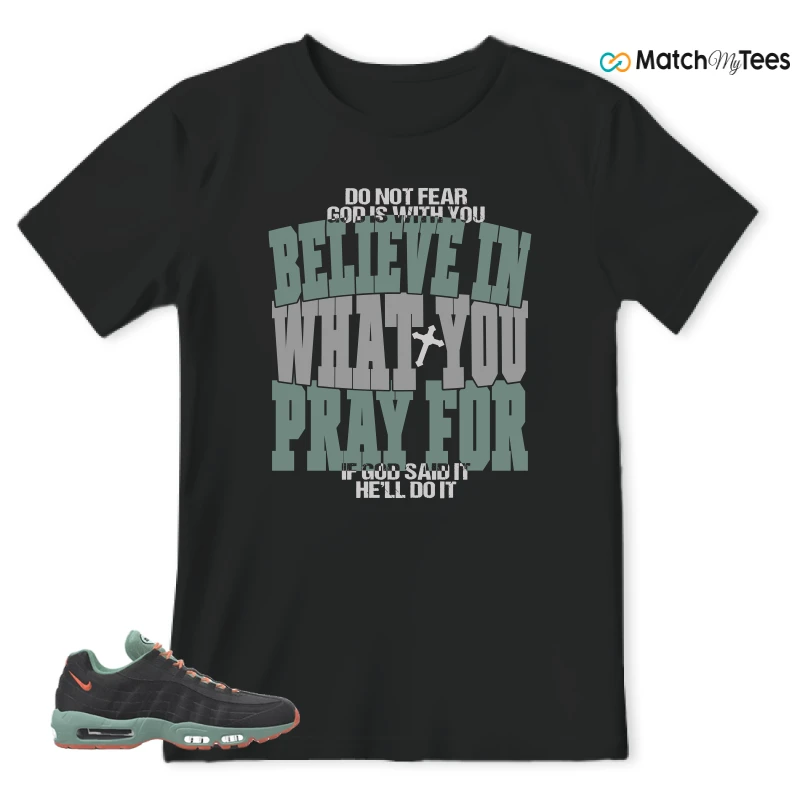 NIKE AIR MAX 95 BY YOU BLACK STEAM SNEAKER Matching Tees t-shirt