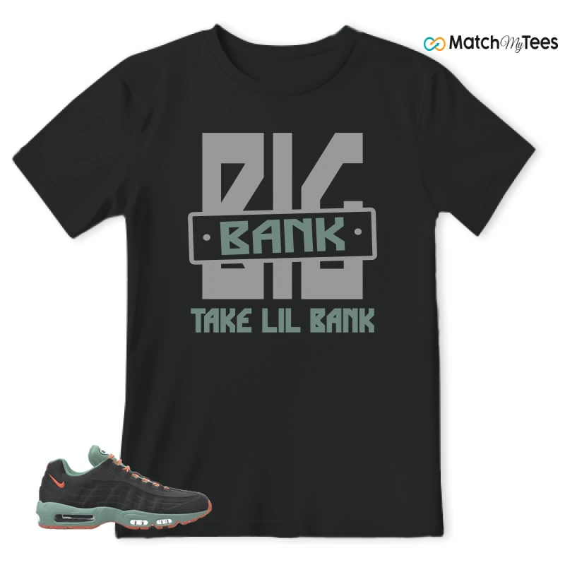 NIKE AIR MAX 95 BY YOU BLACK STEAM SNEAKER Matching Tees t-shirt