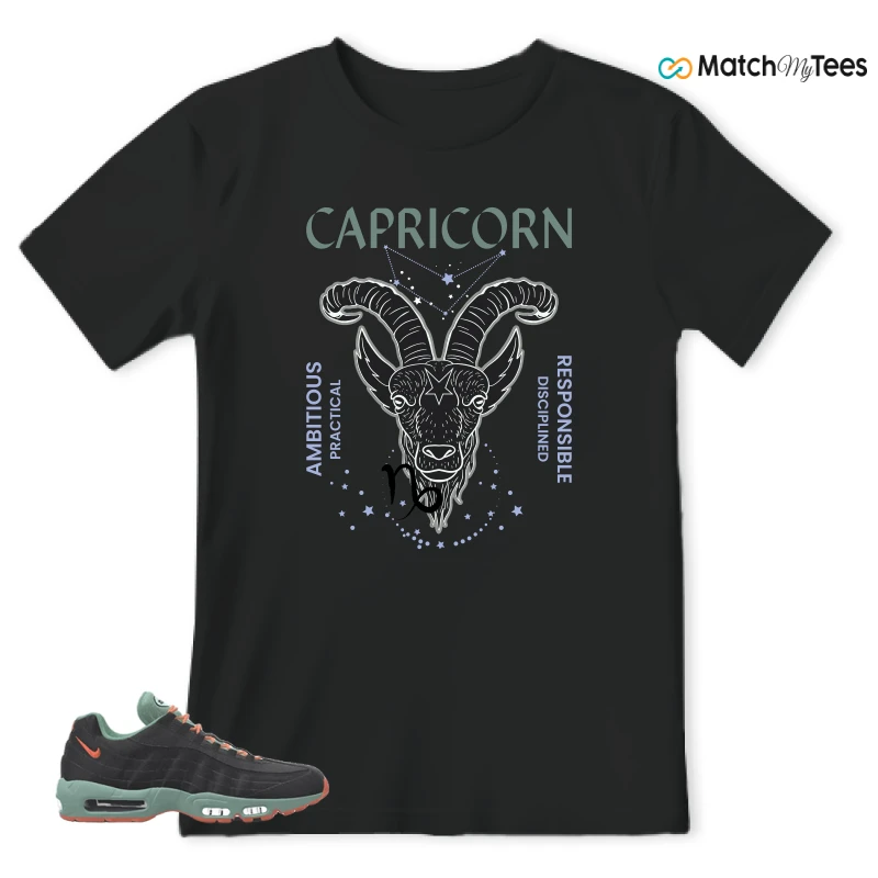 NIKE AIR MAX 95 BY YOU BLACK STEAM SNEAKER Matching Tees t-shirt