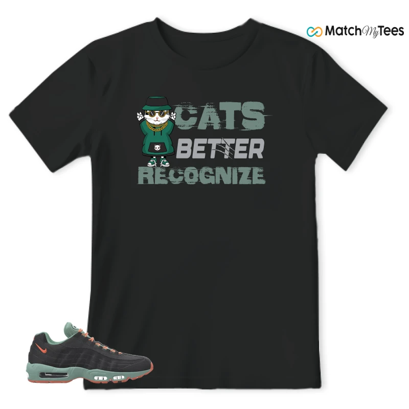 NIKE AIR MAX 95 BY YOU BLACK STEAM SNEAKER Matching Tees t-shirt