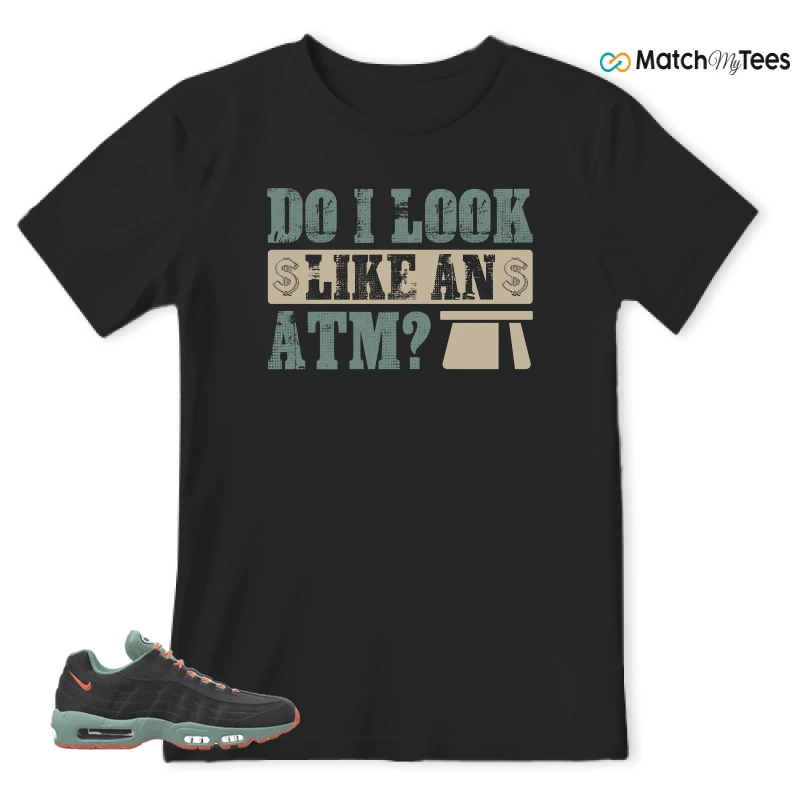 NIKE AIR MAX 95 BY YOU BLACK STEAM SNEAKER Matching Tees t-shirt