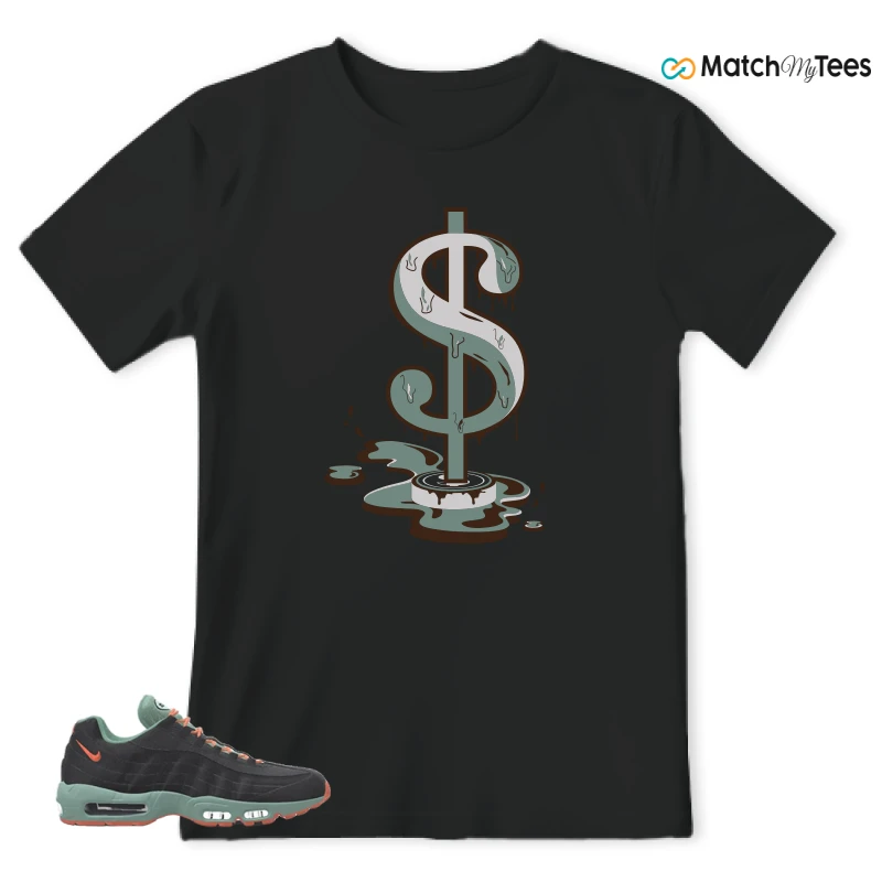 NIKE AIR MAX 95 BY YOU BLACK STEAM SNEAKER Matching Tees t-shirt