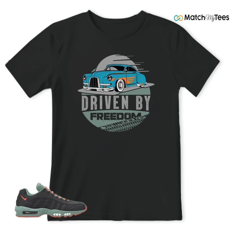NIKE AIR MAX 95 BY YOU BLACK STEAM SNEAKER Matching Tees t-shirt