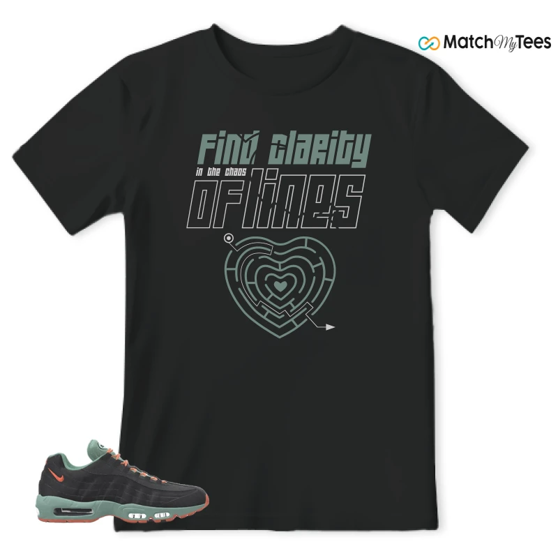 NIKE AIR MAX 95 BY YOU BLACK STEAM SNEAKER Matching Tees t-shirt