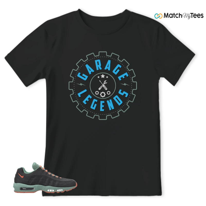 NIKE AIR MAX 95 BY YOU BLACK STEAM SNEAKER Matching Tees t-shirt