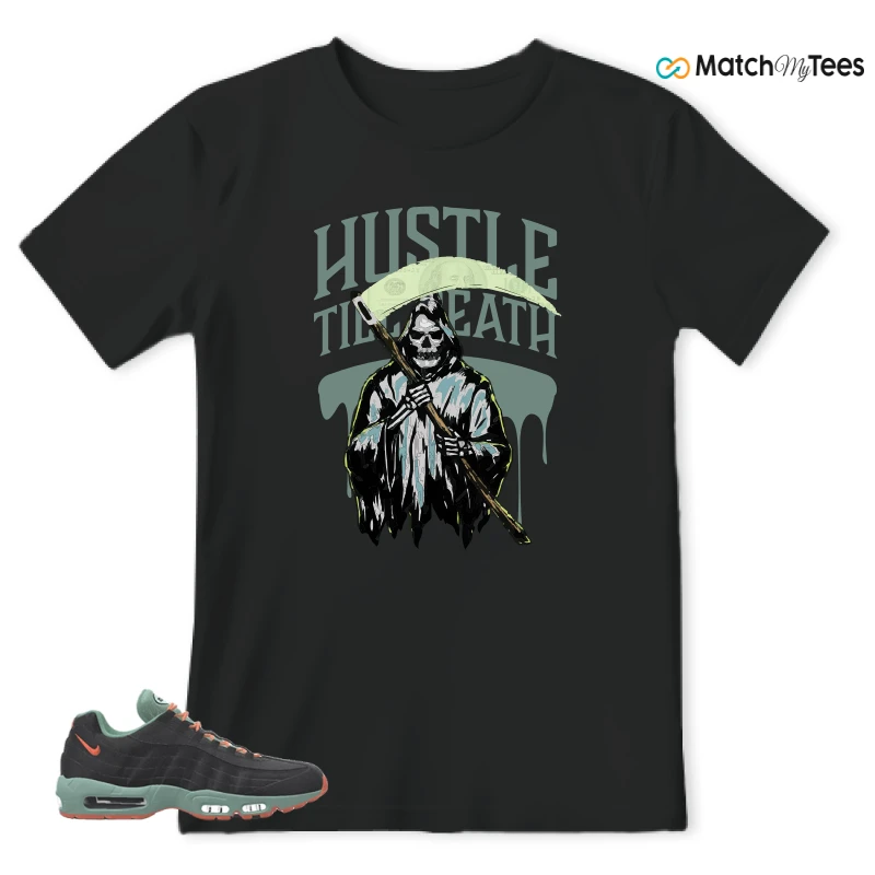 NIKE AIR MAX 95 BY YOU BLACK STEAM SNEAKER Matching Tees t-shirt