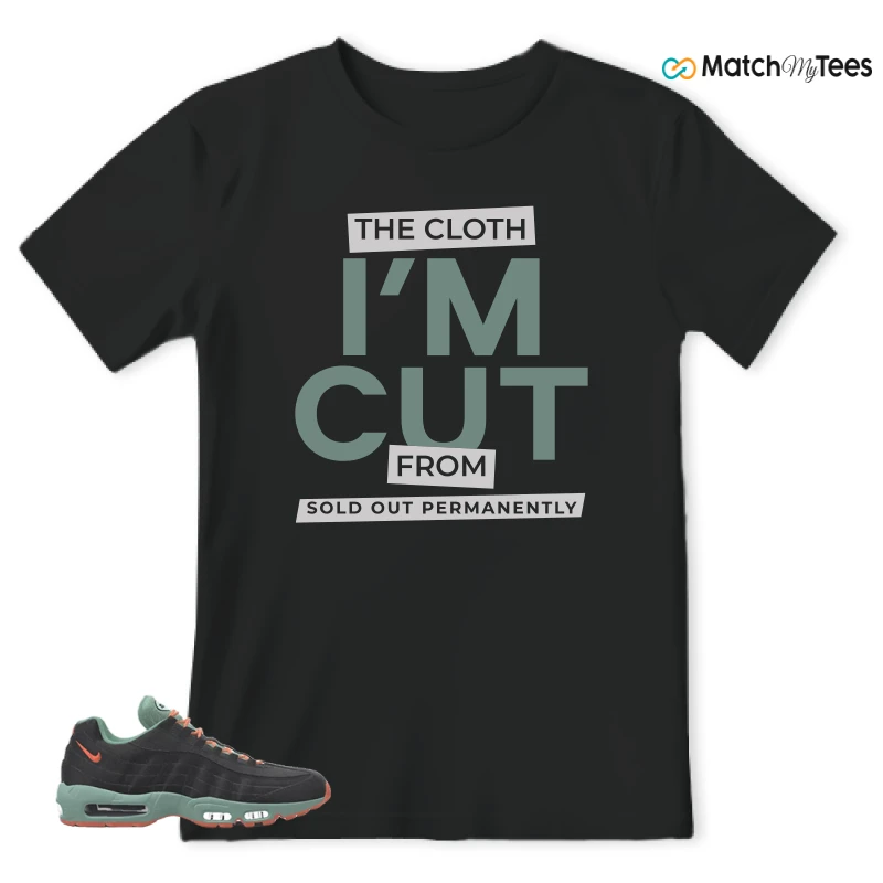 NIKE AIR MAX 95 BY YOU BLACK STEAM SNEAKER Matching Tees t-shirt