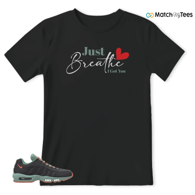 NIKE AIR MAX 95 BY YOU BLACK STEAM SNEAKER Matching Tees t-shirt