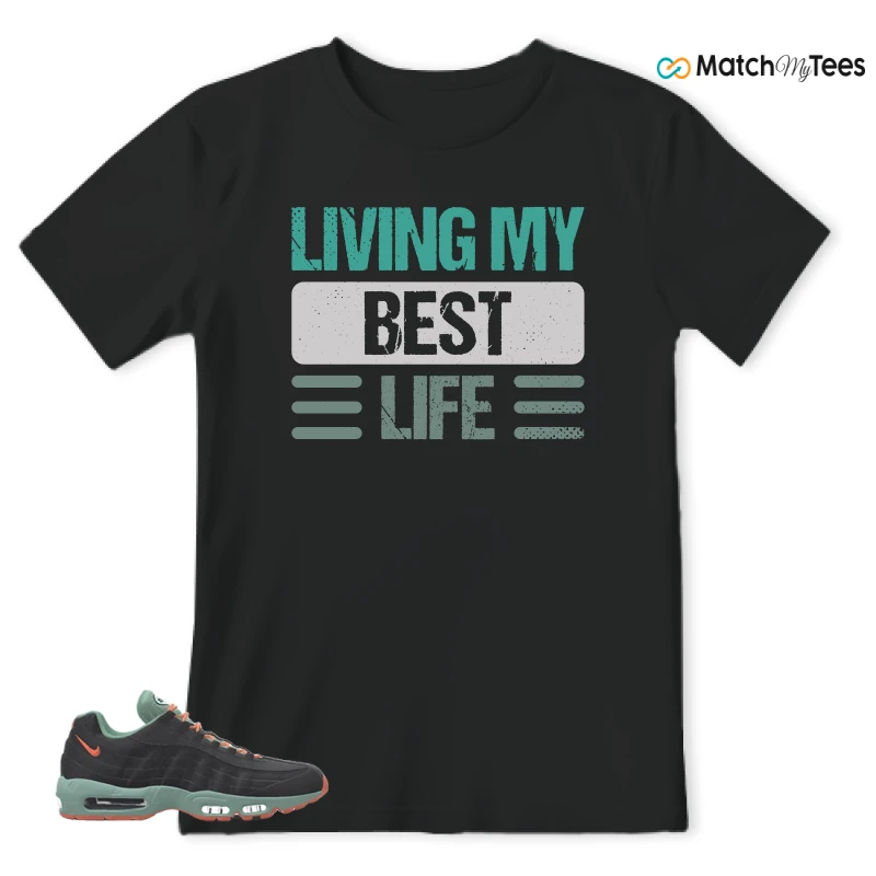NIKE AIR MAX 95 BY YOU BLACK STEAM SNEAKER Matching Tees t-shirt
