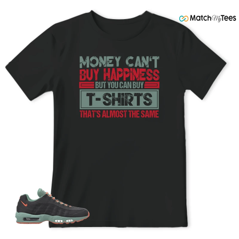 NIKE AIR MAX 95 BY YOU BLACK STEAM SNEAKER Matching Tees t-shirt