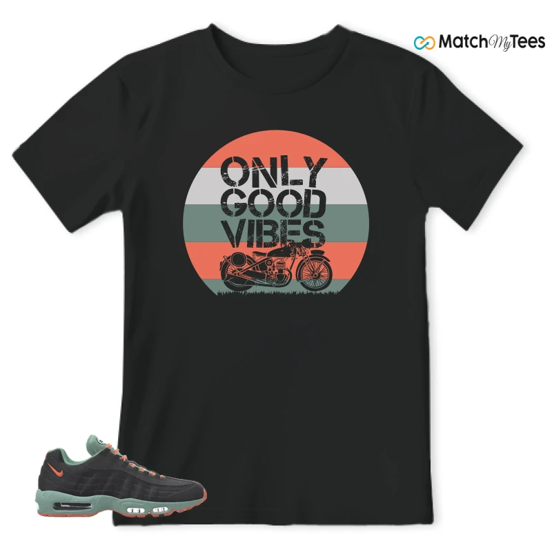 NIKE AIR MAX 95 BY YOU BLACK STEAM SNEAKER Matching Tees t-shirt