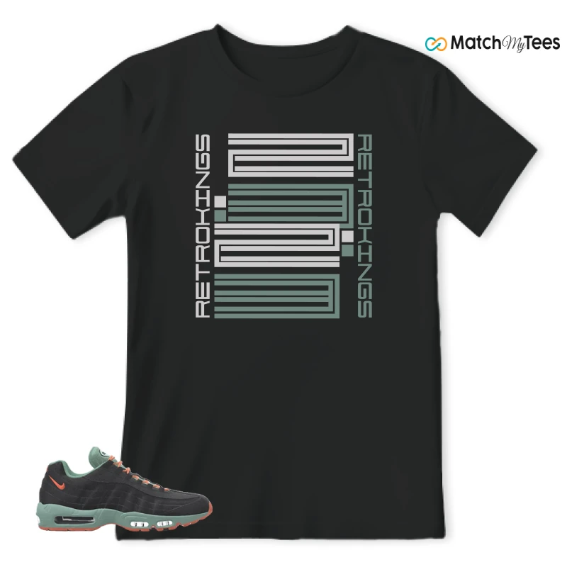 NIKE AIR MAX 95 BY YOU BLACK STEAM SNEAKER Matching Tees t-shirt