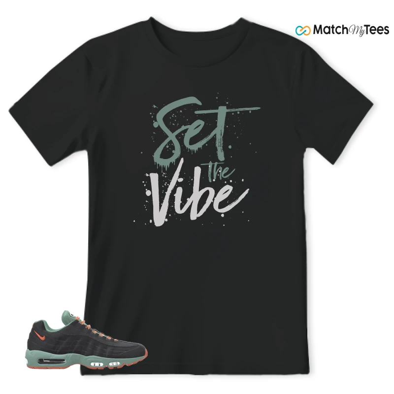 NIKE AIR MAX 95 BY YOU BLACK STEAM SNEAKER Matching Tees t-shirt