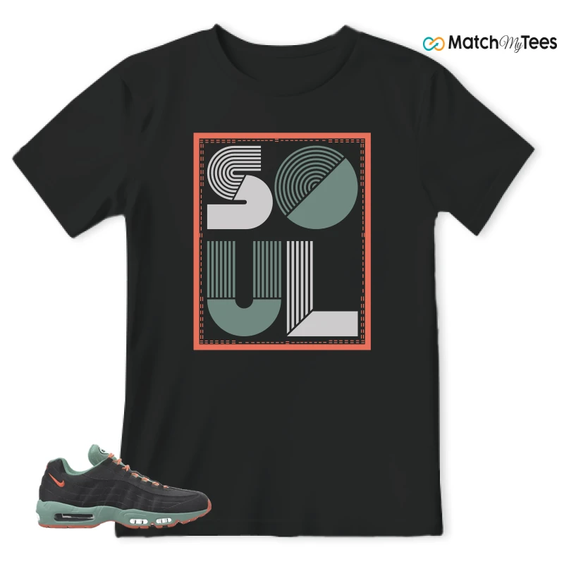 NIKE AIR MAX 95 BY YOU BLACK STEAM SNEAKER Matching Tees t-shirt