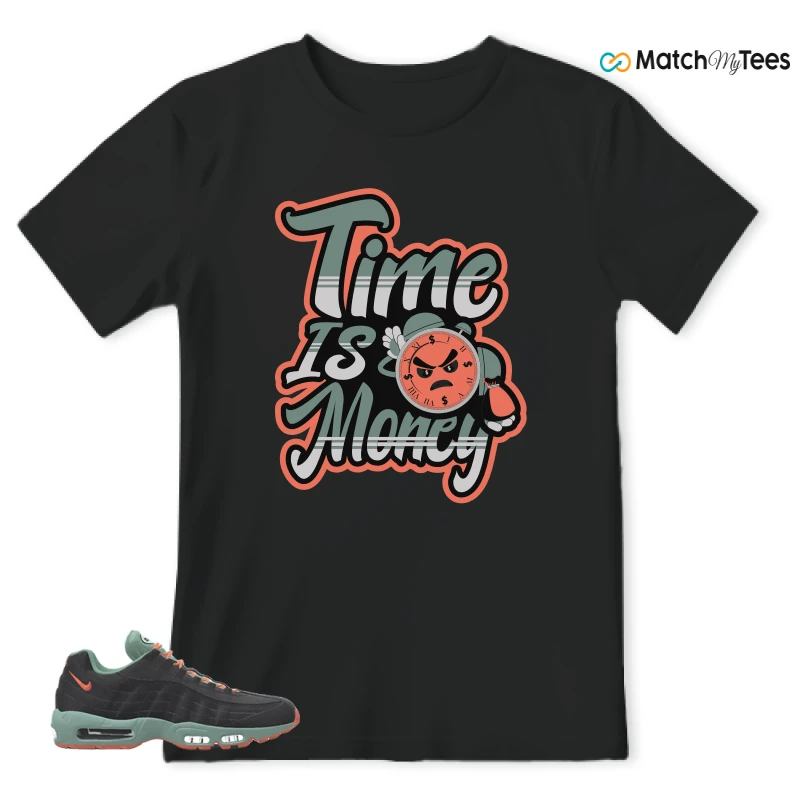 NIKE AIR MAX 95 BY YOU BLACK STEAM SNEAKER Matching Tees t-shirt