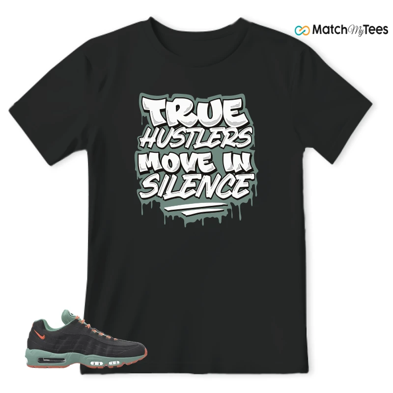 NIKE AIR MAX 95 BY YOU BLACK STEAM SNEAKER Matching Tees t-shirt