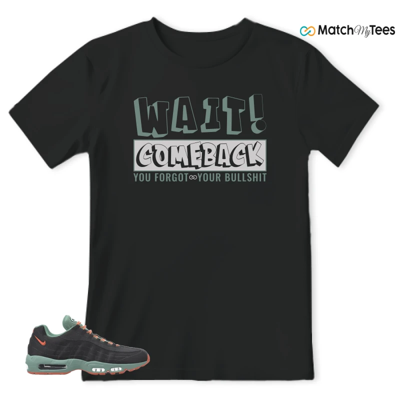 NIKE AIR MAX 95 BY YOU BLACK STEAM SNEAKER Matching Tees T-shirt for Men