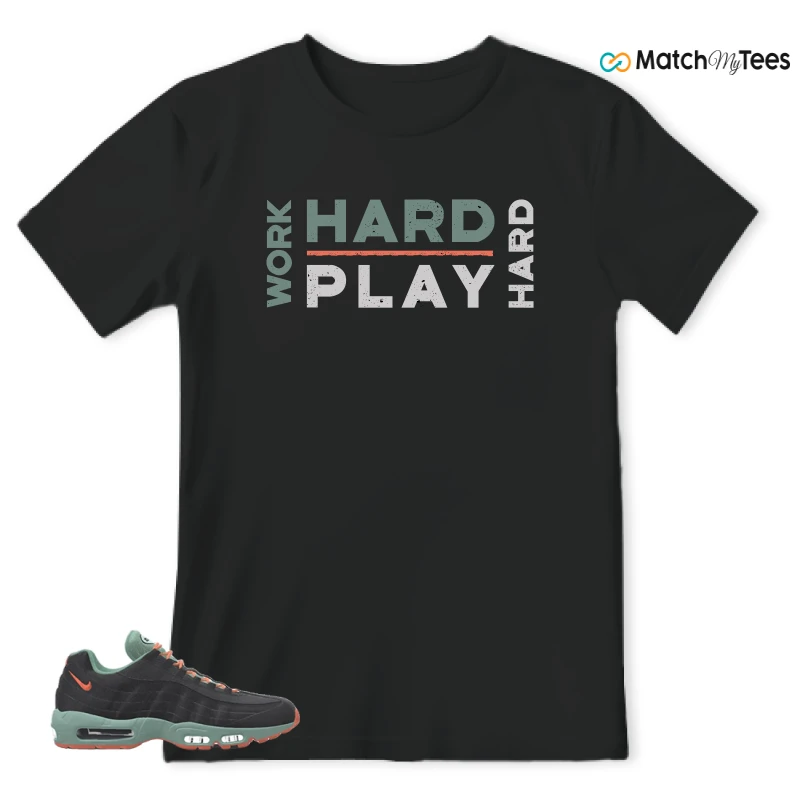 NIKE AIR MAX 95 BY YOU BLACK STEAM SNEAKER Matching Tees t-shirt