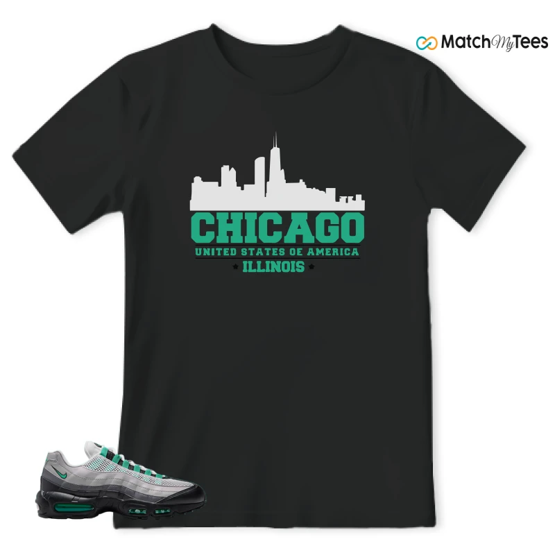 NIKE AIR MAX 95 NEXT NATURE STADIUM GREEN SNEAKER Matching Tees t-shirt