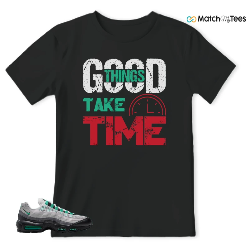 NIKE AIR MAX 95 NEXT NATURE STADIUM GREEN SNEAKER Matching Tees t-shirt