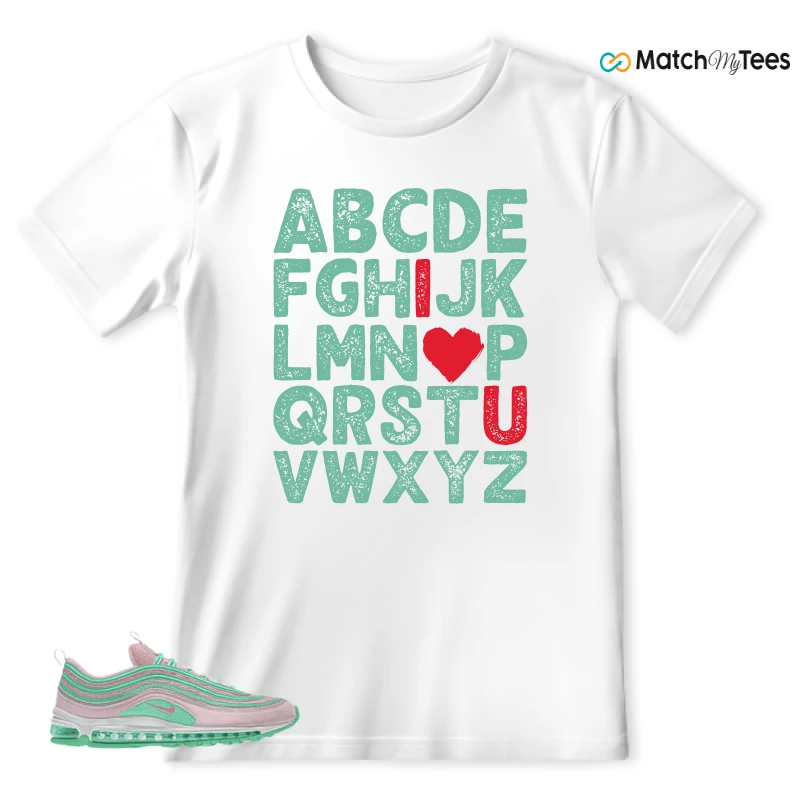 NIKE AIR MAX 97 PINK AND MINT CUSTOM SNEAKER Matching Tees t-shirt