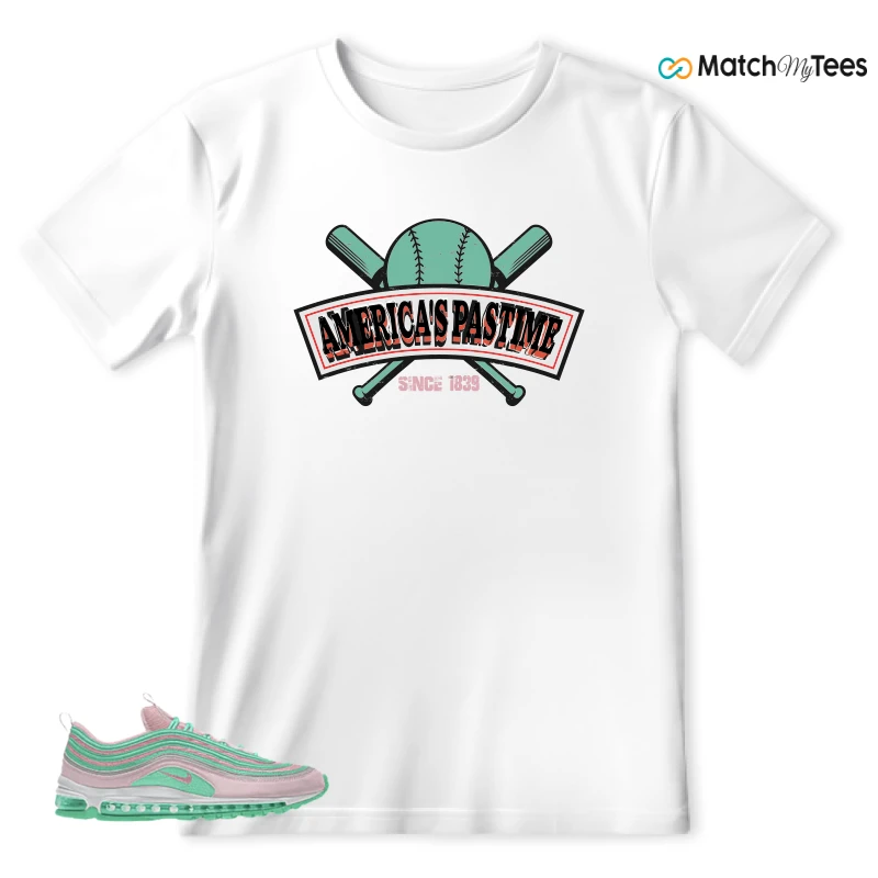 NIKE AIR MAX 97 PINK AND MINT CUSTOM SNEAKER Matching Tees t-shirt