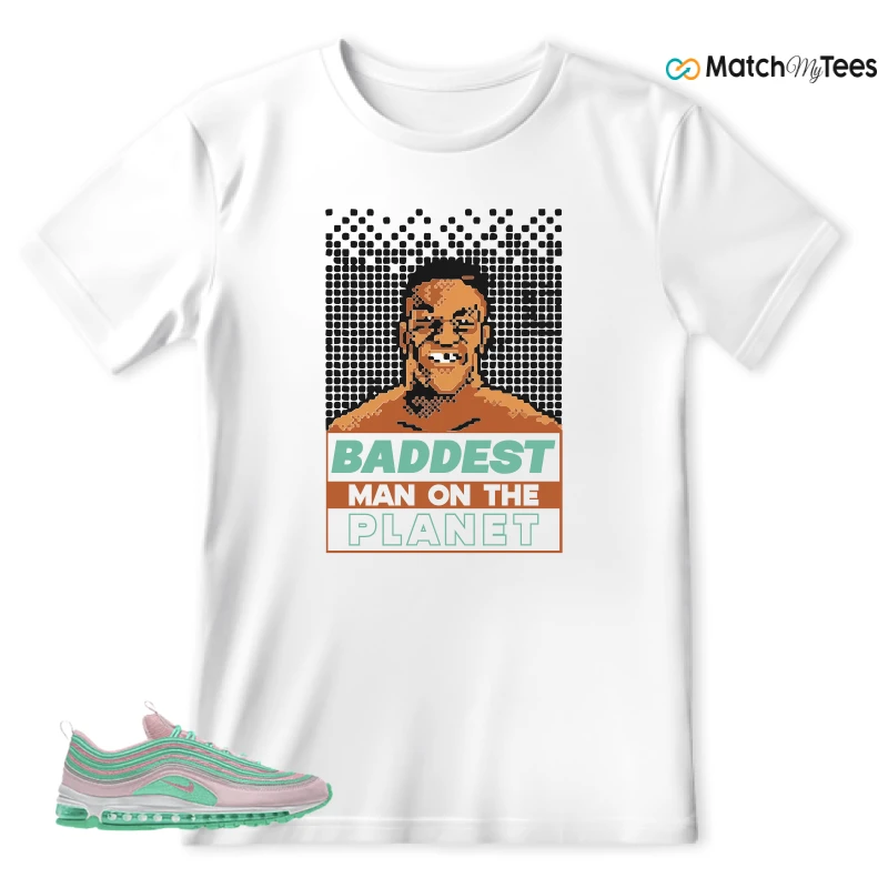 NIKE AIR MAX 97 PINK AND MINT CUSTOM SNEAKER Matching Tees t-shirt