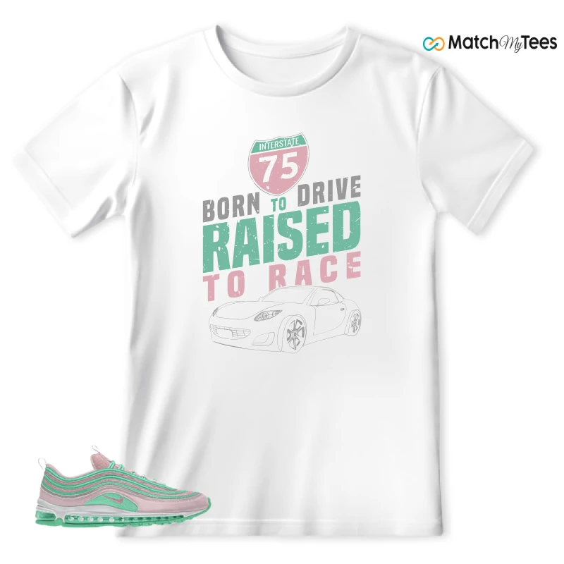 NIKE AIR MAX 97 PINK AND MINT CUSTOM SNEAKER Matching Tees t-shirt