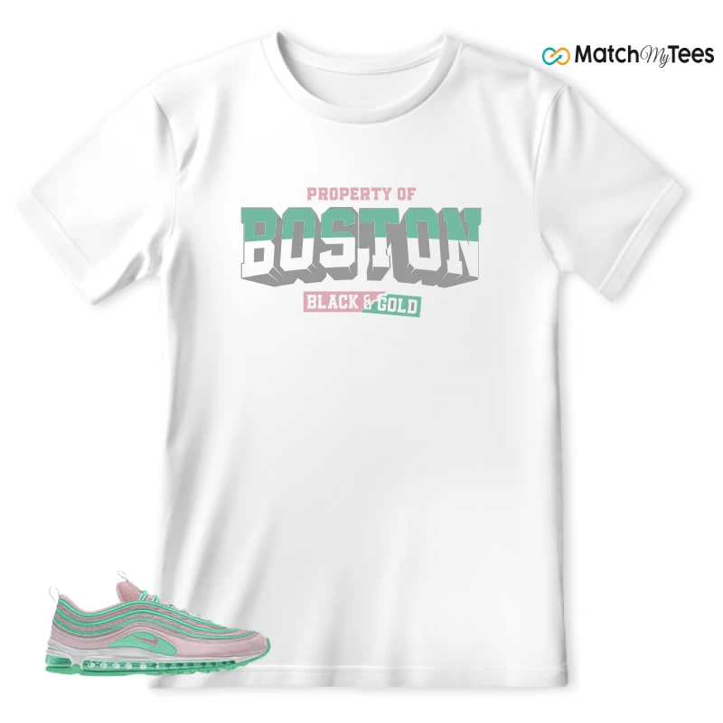 NIKE AIR MAX 97 PINK AND MINT CUSTOM SNEAKER Matching Tees t-shirt