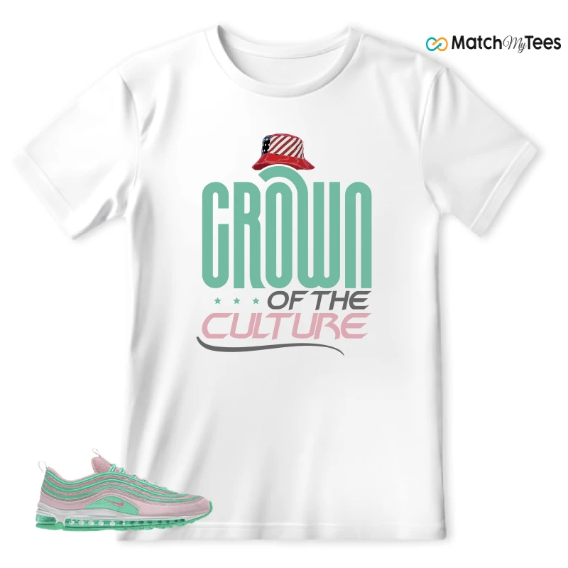 NIKE AIR MAX 97 PINK AND MINT CUSTOM SNEAKER Matching Tees t-shirt