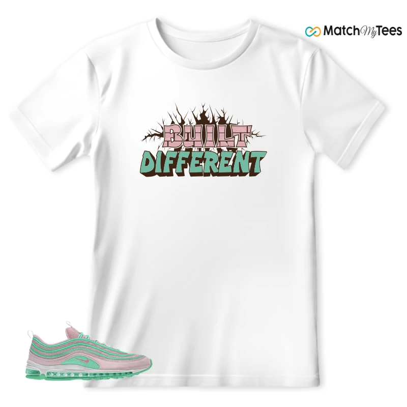 NIKE AIR MAX 97 PINK AND MINT CUSTOM SNEAKER Matching Tees t-shirt