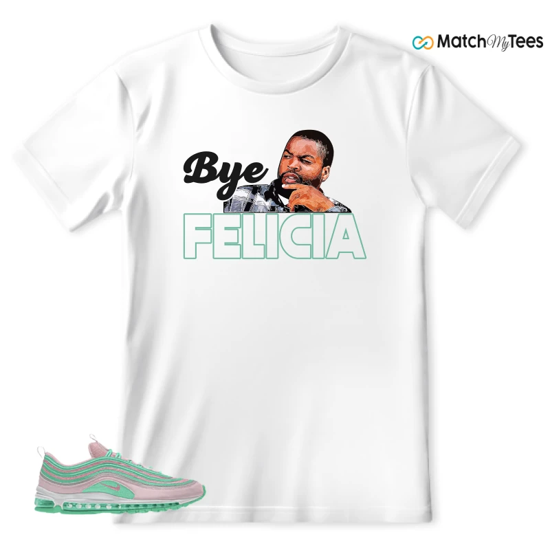 NIKE AIR MAX 97 PINK AND MINT CUSTOM SNEAKER Matching Tees t-shirt
