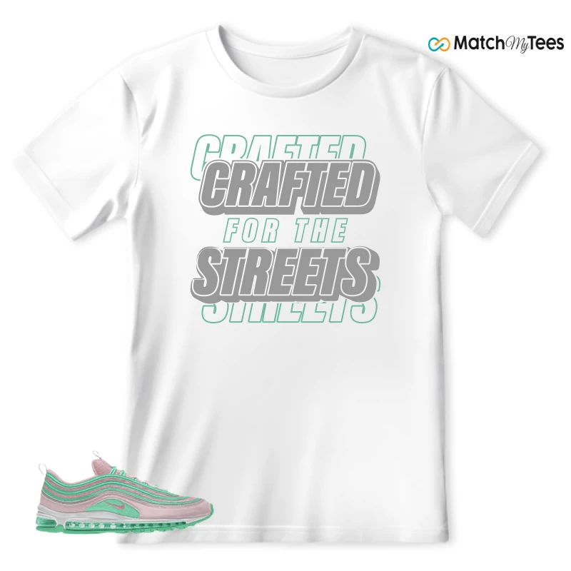 NIKE AIR MAX 97 PINK AND MINT CUSTOM SNEAKER Matching Tees t-shirt