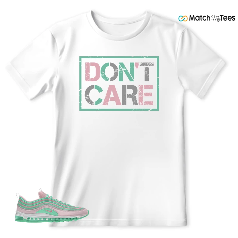 NIKE AIR MAX 97 PINK AND MINT CUSTOM SNEAKER Matching Tees t-shirt