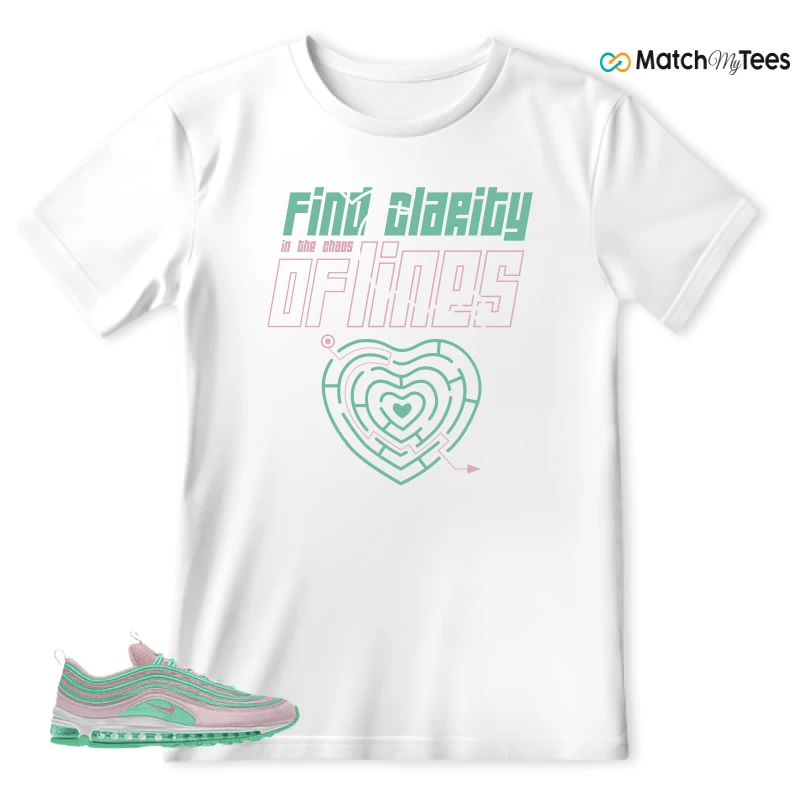 NIKE AIR MAX 97 PINK AND MINT CUSTOM SNEAKER Matching Tees t-shirt
