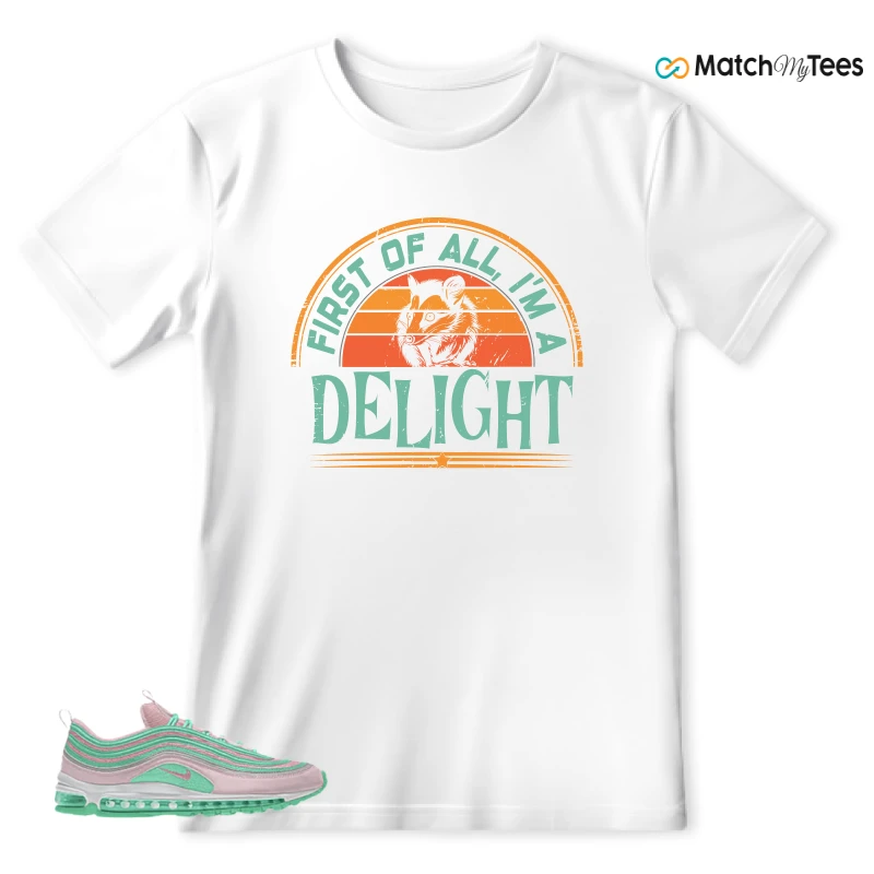 NIKE AIR MAX 97 PINK AND MINT CUSTOM SNEAKER Matching Tees t-shirt