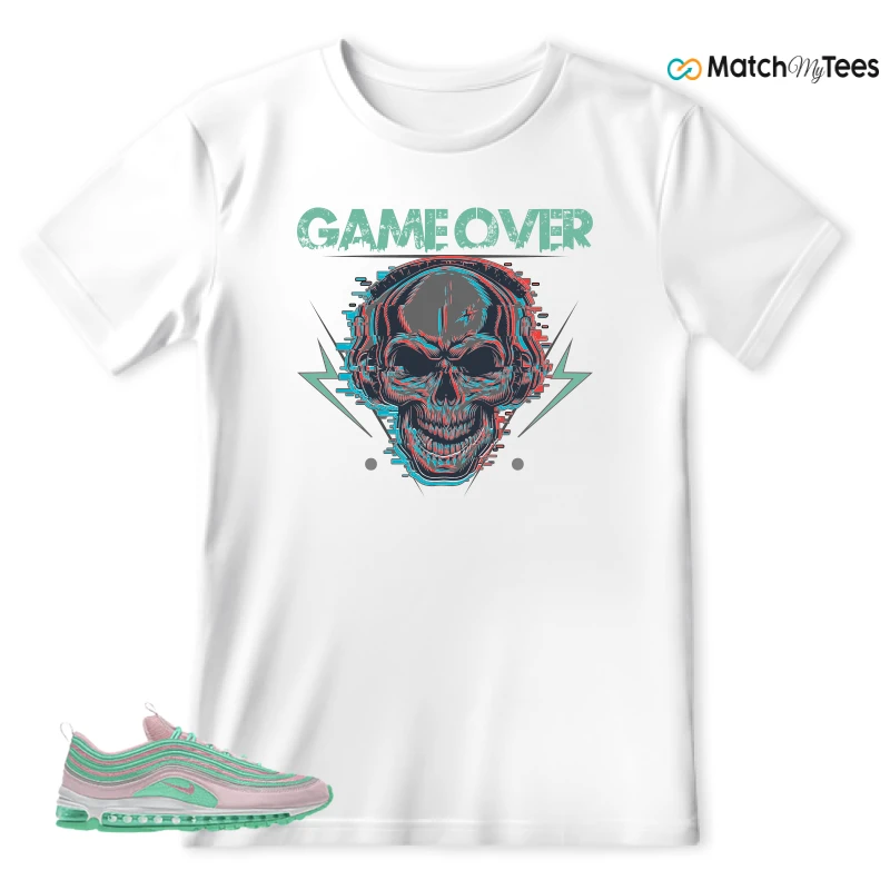 NIKE AIR MAX 97 PINK AND MINT CUSTOM SNEAKER Matching Tees t-shirt