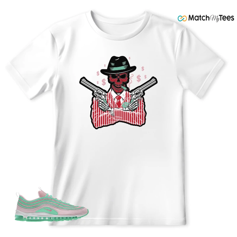 NIKE AIR MAX 97 PINK AND MINT CUSTOM SNEAKER Matching Tees t-shirt