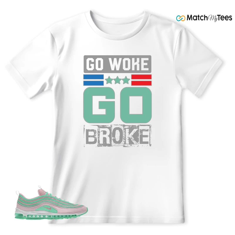 NIKE AIR MAX 97 PINK AND MINT CUSTOM SNEAKER Matching Tees t-shirt