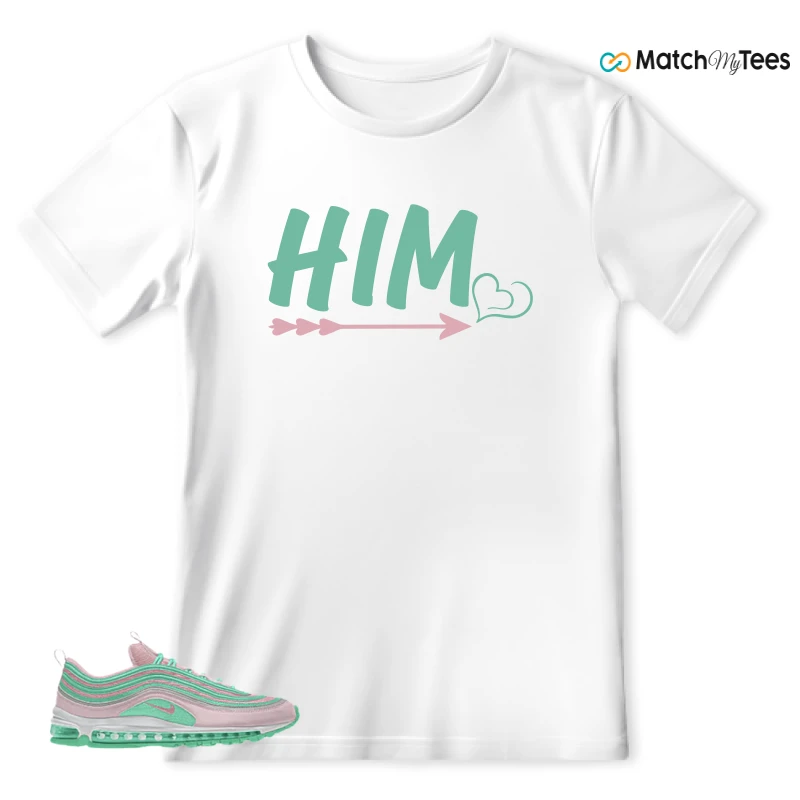 NIKE AIR MAX 97 PINK AND MINT CUSTOM SNEAKER Matching Tees t-shirt